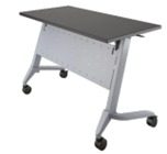 MOBILE FOLDABLE TABLE WITH WHEELS